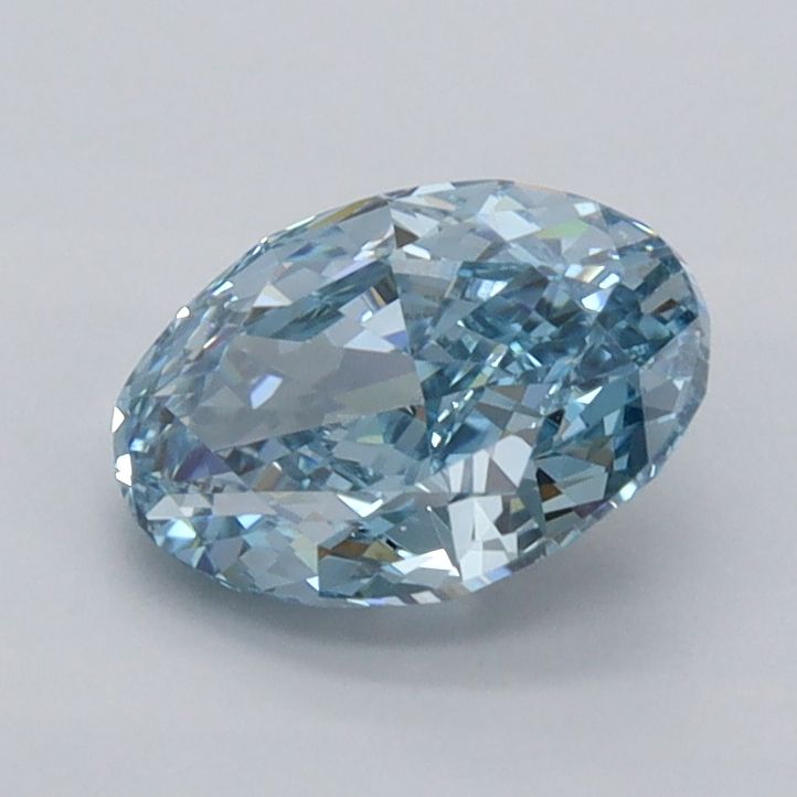 1.06 CT Fancy Vivid Blue OVAL