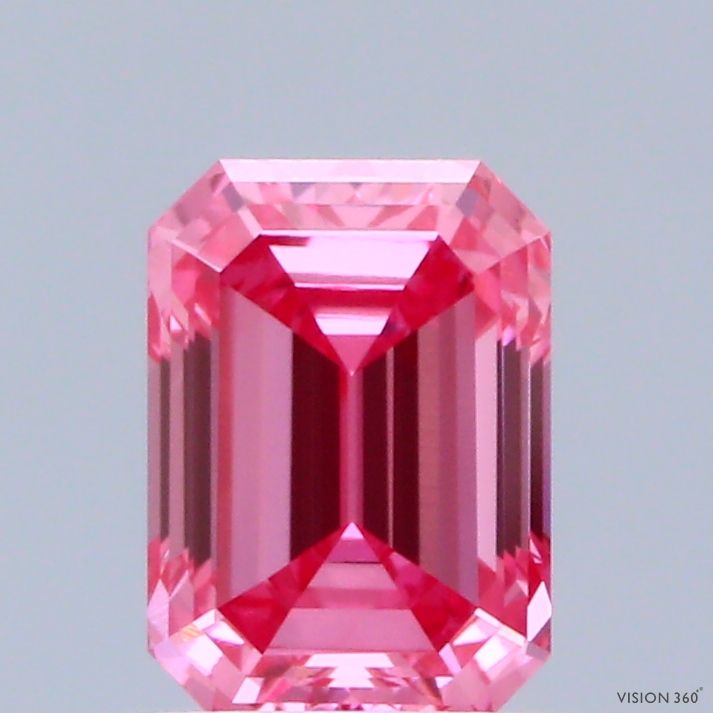 1.0 CT Fancy Vivid Pink EMERALD