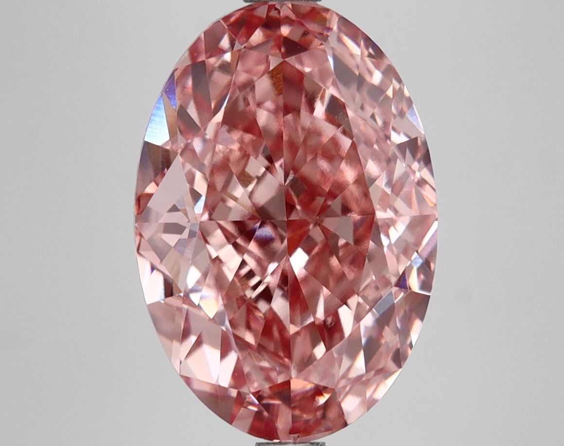 5.11 ct. oval Lab Grown Diamond front image