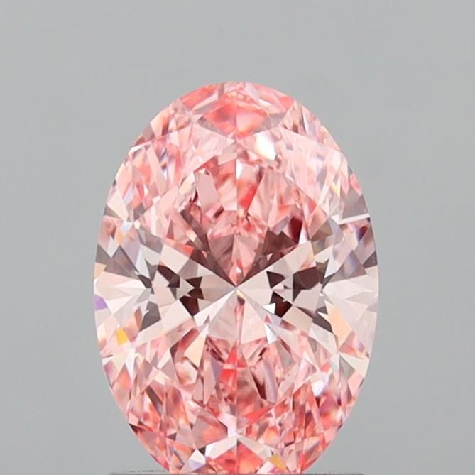 1.58 CT Fancy Vivid Pink OVAL