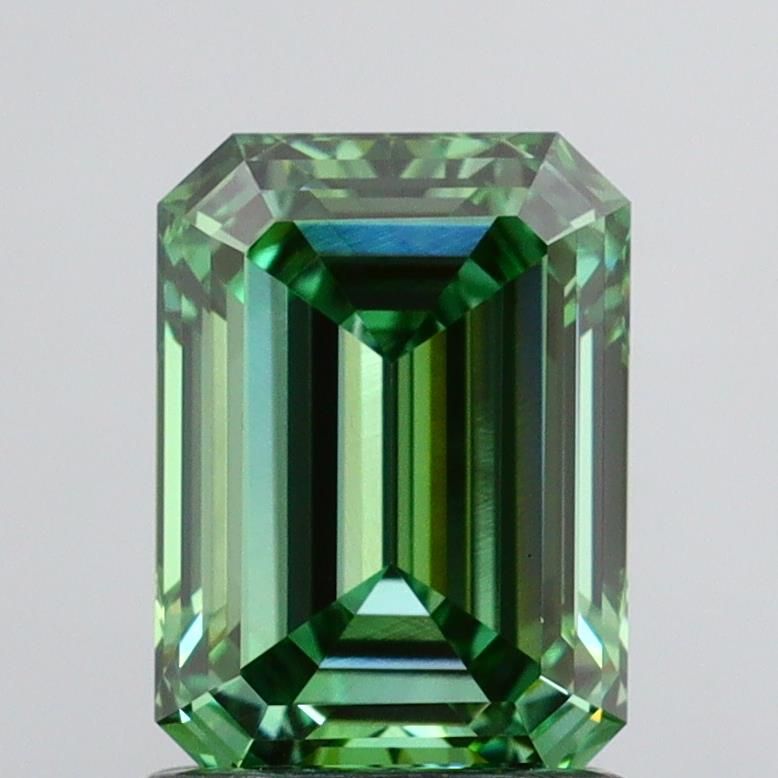 1.57 CT Fancy Vivid Green EMERALD