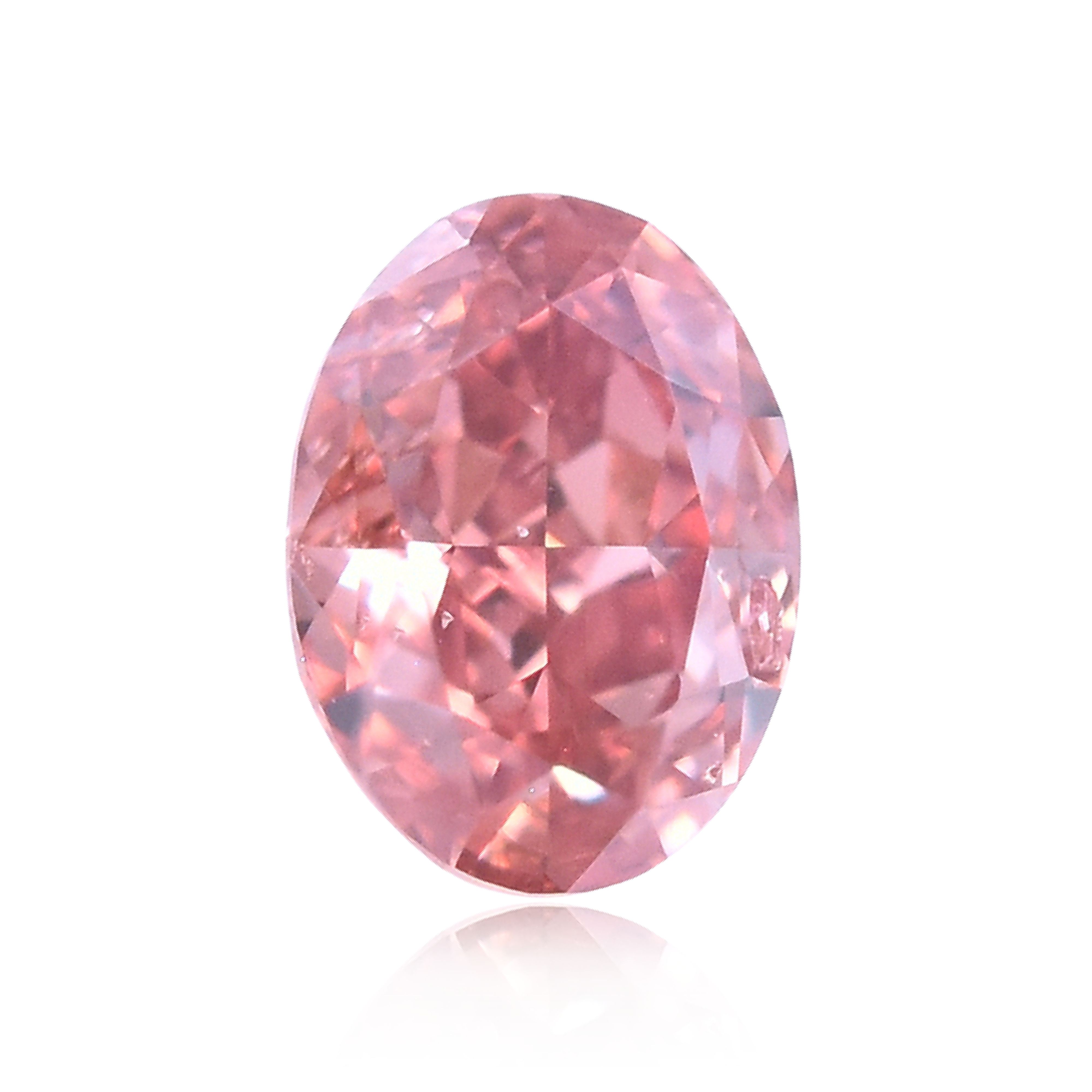 Diament 0.28 ct Fancy Deep Orangey Pink/I1
