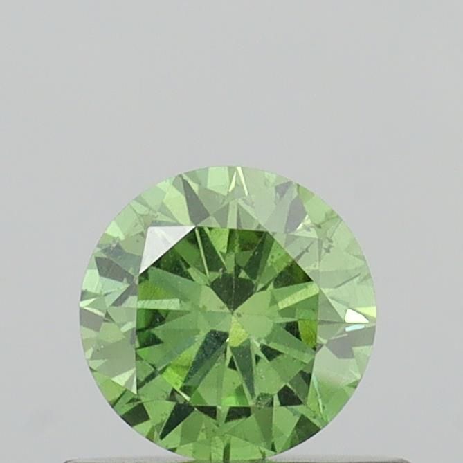 0.44 CT Fancy Vivid Green ROUND