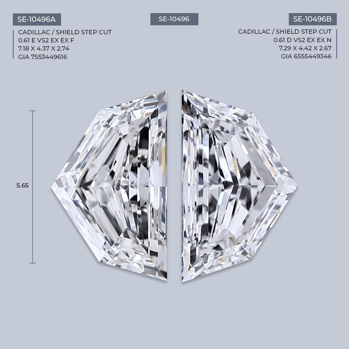 0.61 ct Shield Diamond