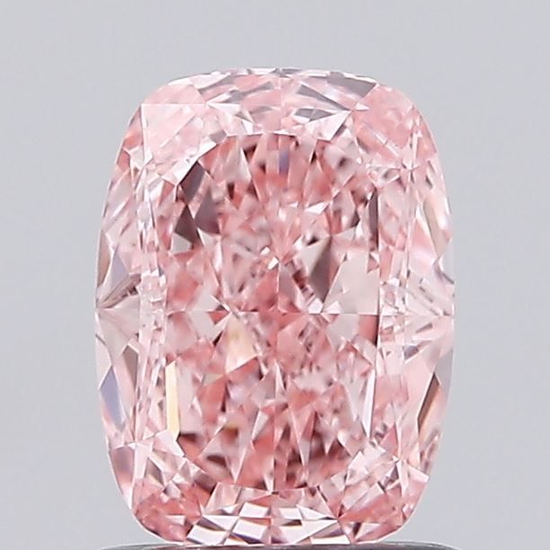 1.08 CT Fancy Vivid Pink CUSHION MODIFIED