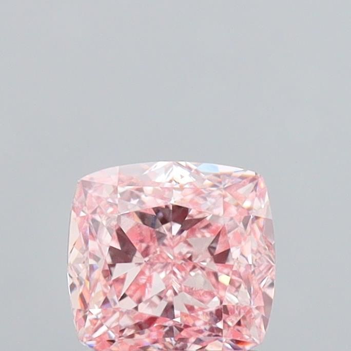 1.42 CT Fancy Vivid Pink CUSHION MODIFIED