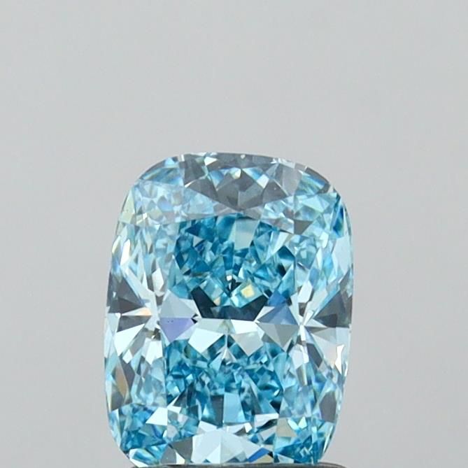 1.23 CT Fancy Vivid Blue CUSHION MODIFIED