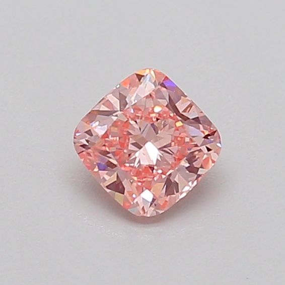 0.38 CT Fancy Vivid Pink CUSHION MODIFIED
