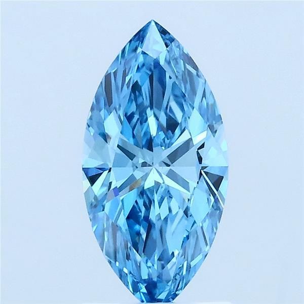 1.01 CT Fancy Vivid Blue MARQUISE
