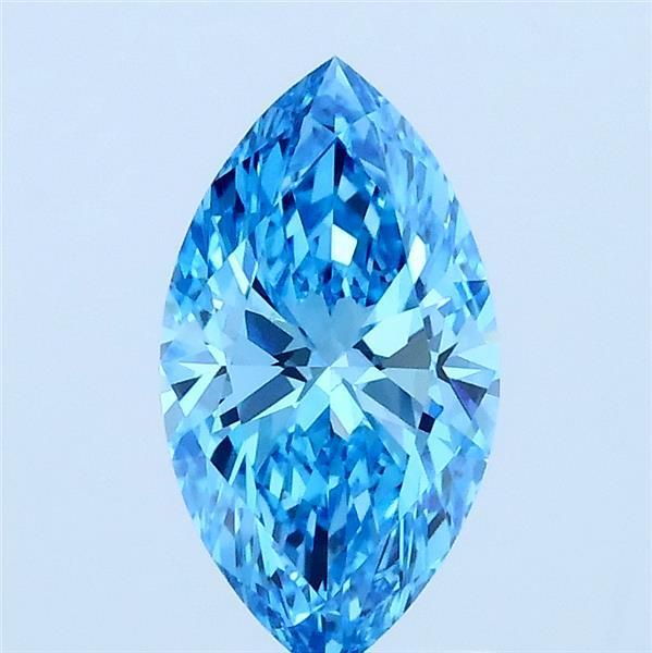 1.0 CT Fancy Vivid Blue MARQUISE