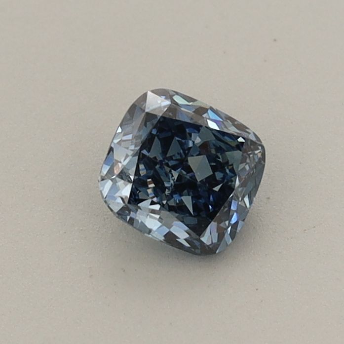0.41 CT Fancy Vivid Blue CUSHION MODIFIED