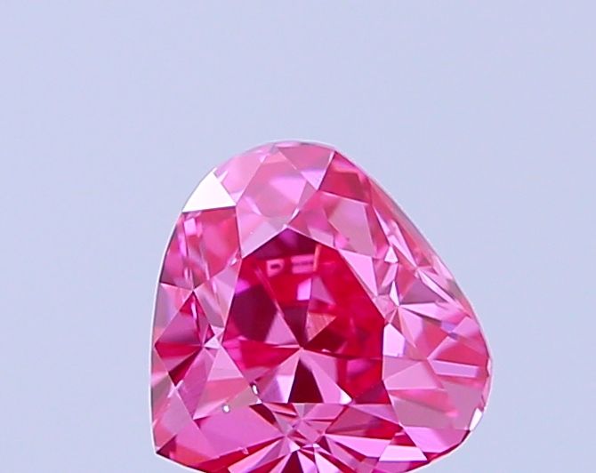 0.5 CT Fancy Vivid Pink HEART