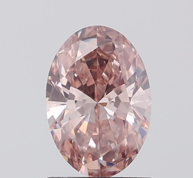 1.06 CT Fancy Pinkish Brown OVAL