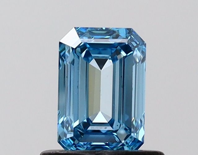 0.71 CT Fancy Vivid Blue EMERALD