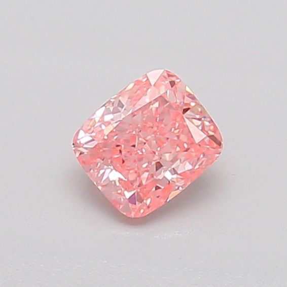 0.38 CT Fancy Vivid Pink CUSHION MODIFIED
