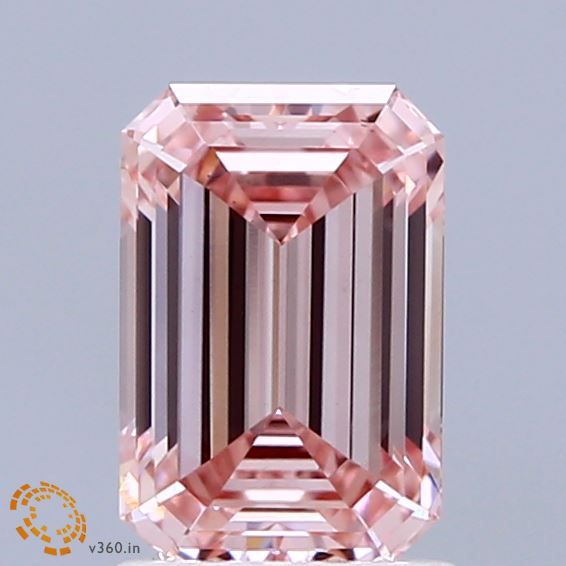 1.41 CT Fancy Intense Pink EMERALD