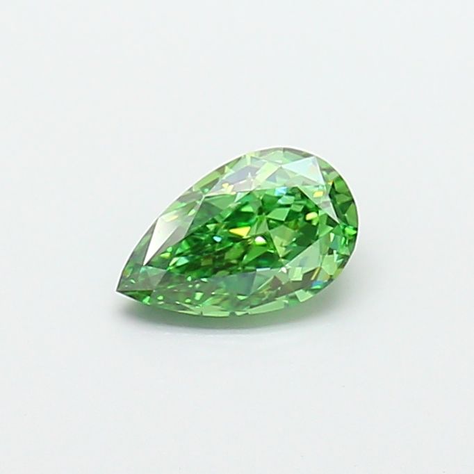 1.01 CT Fancy Vivid Green PEAR