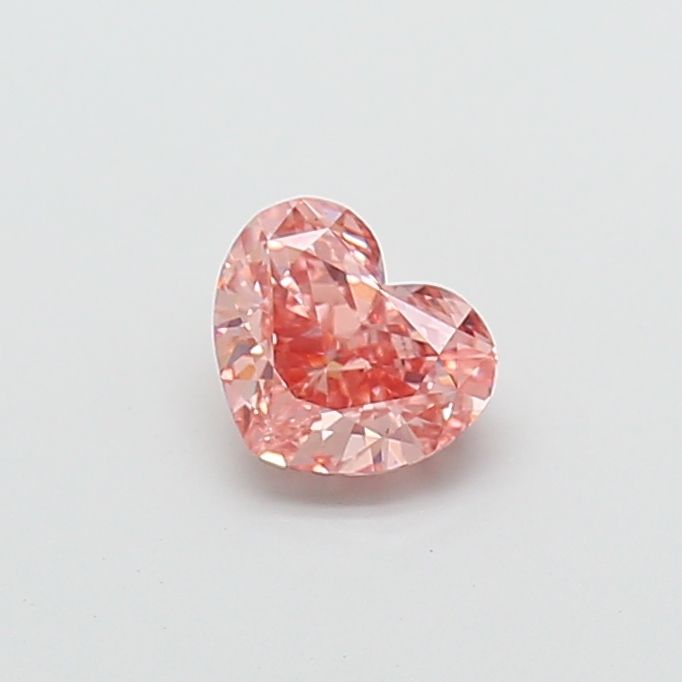 1.04 CT Fancy Vivid Brownish Pink HEART