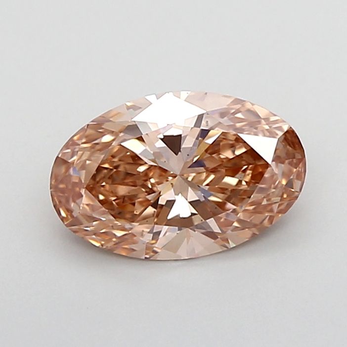 1.04 CT Fancy Light Pinkish Brown OVAL