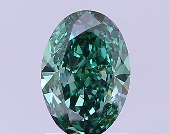 1.14 CT Fancy Vivid Green OVAL