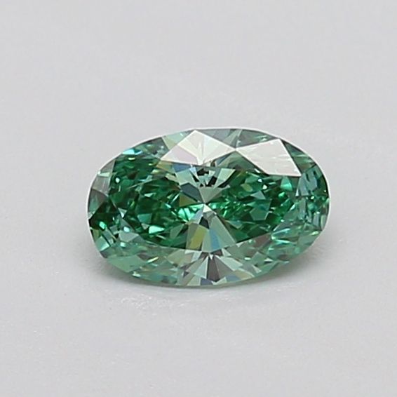 0.3 CT Fancy Vivid Green OVAL