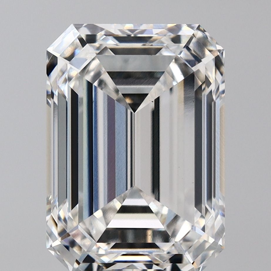 Diamant Émeraude 6.57 ct - Couleur F - Pureté VS1