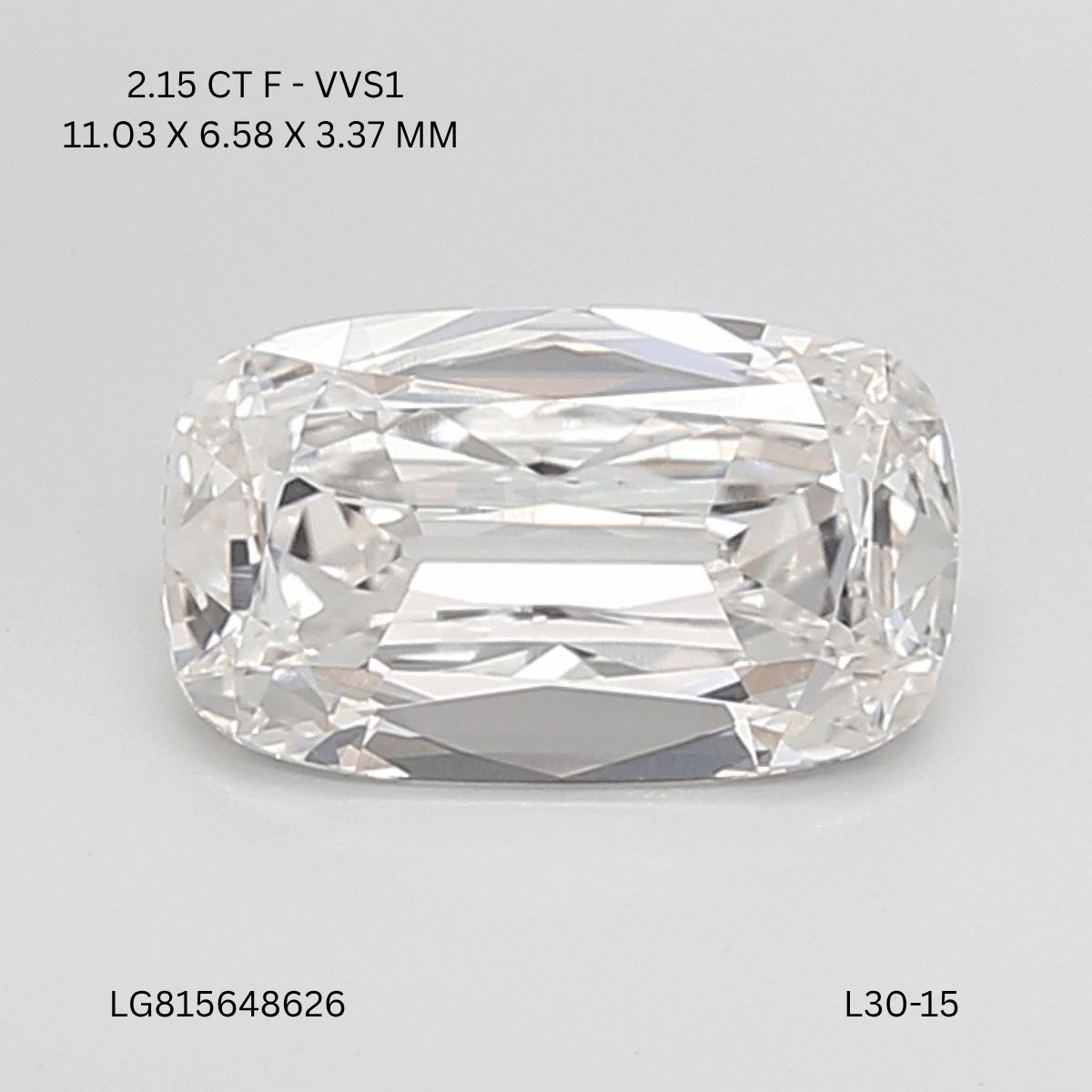 2.15 ct Cushion Brilliant diamond
