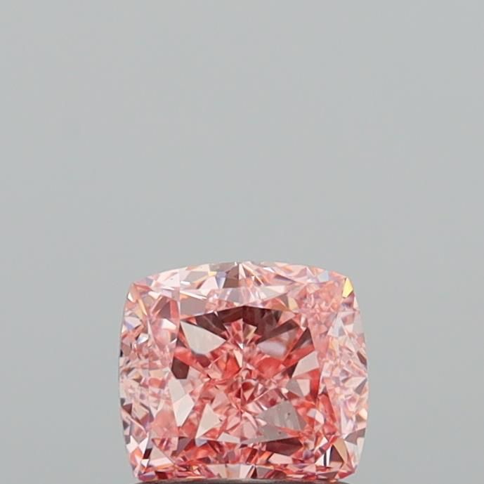 1.08 CT Fancy Intense Pink CUSHION MODIFIED