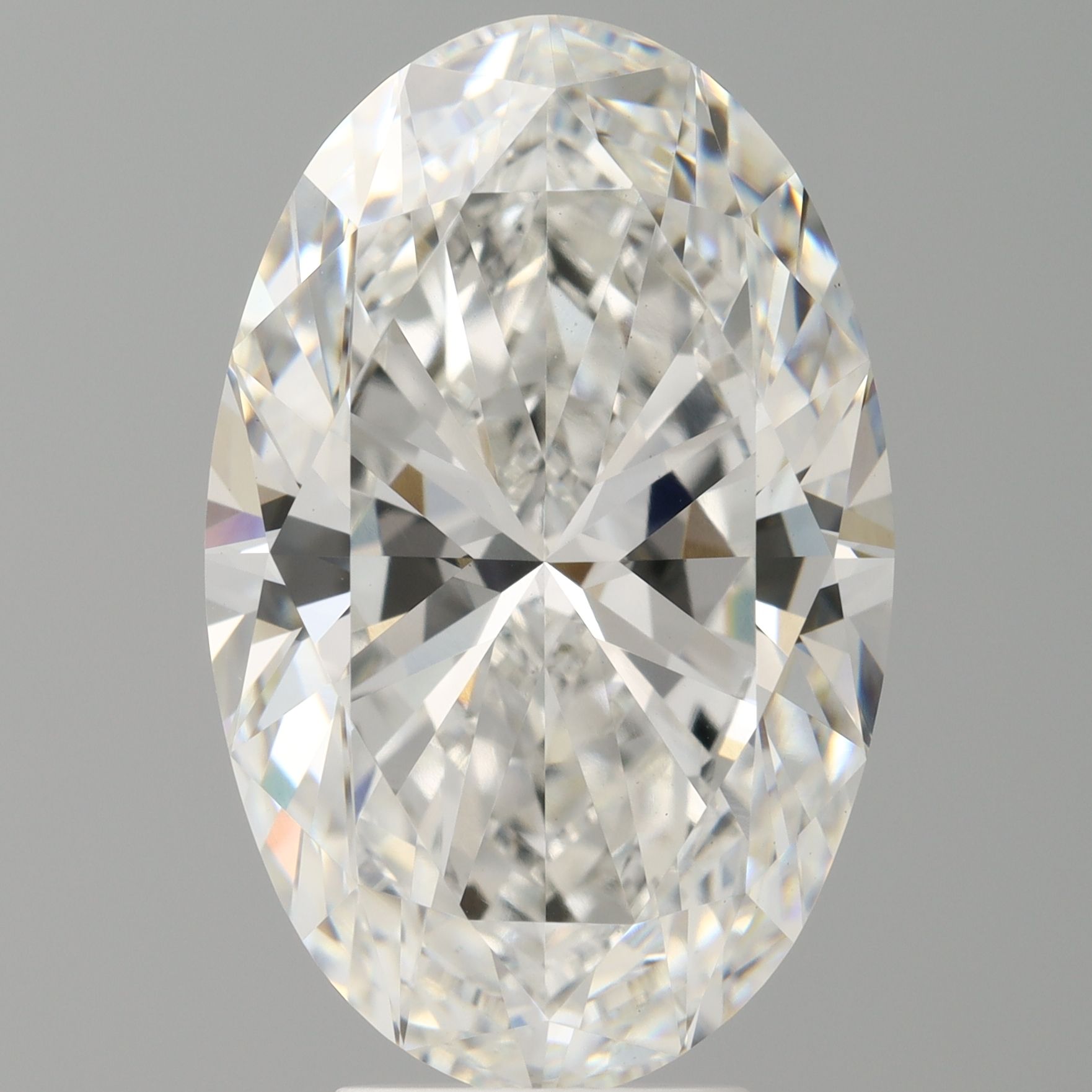 6.10 ct. oval Lab Grown Diamond front image