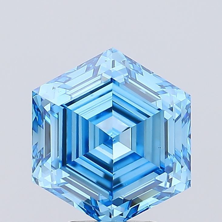 5.05 ct lab-grown Hexagonal Diamond