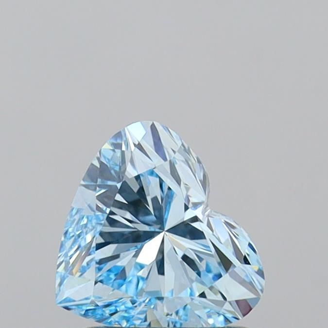 1.05 CT Fancy Vivid Blue HEART