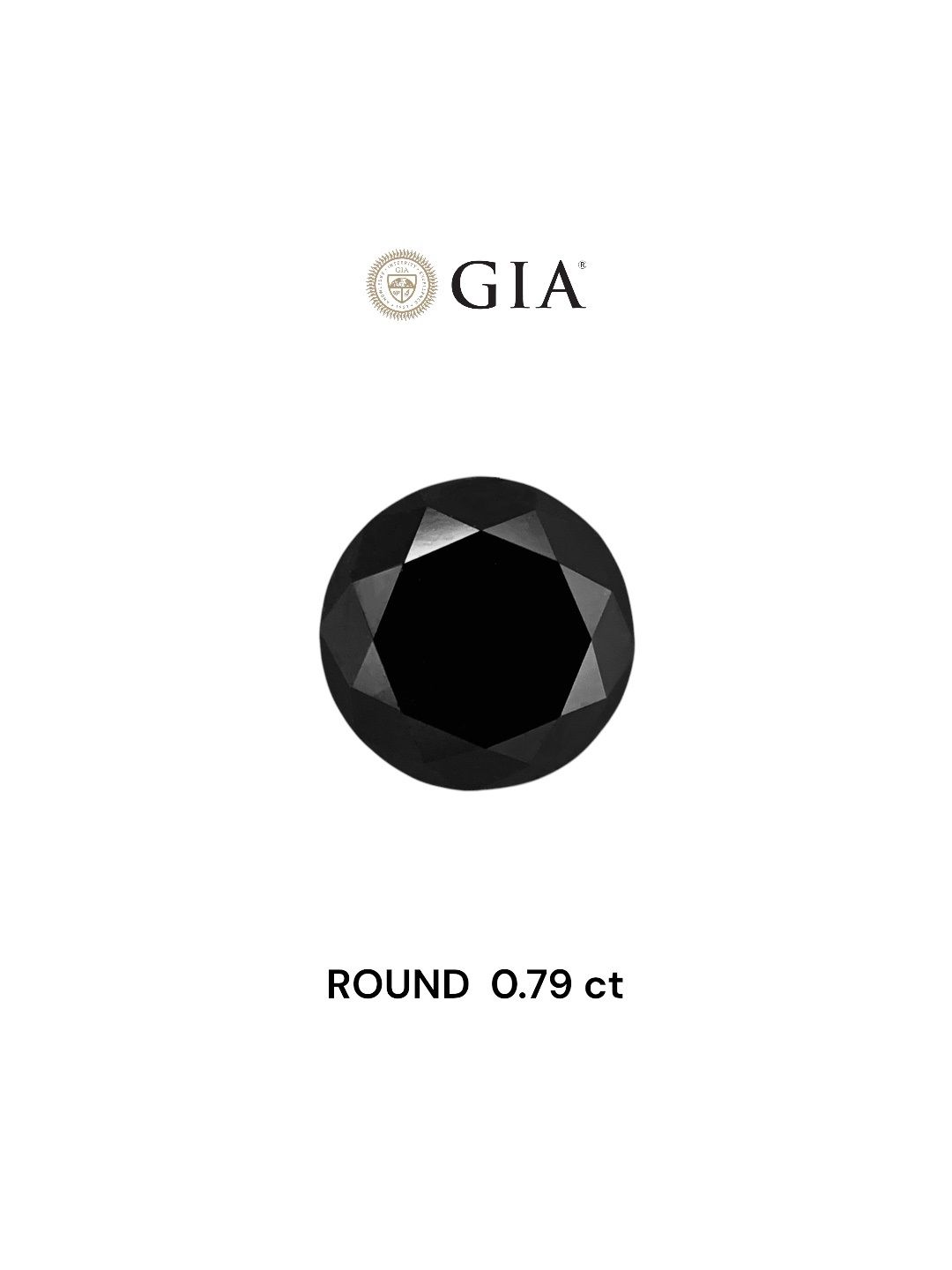 Diament 0.79 ct Fancy Black/VVS2