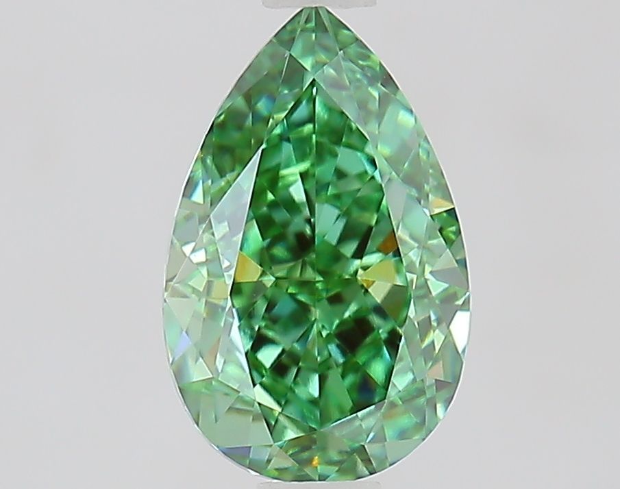 1.5 CT Fancy Vivid Green PEAR