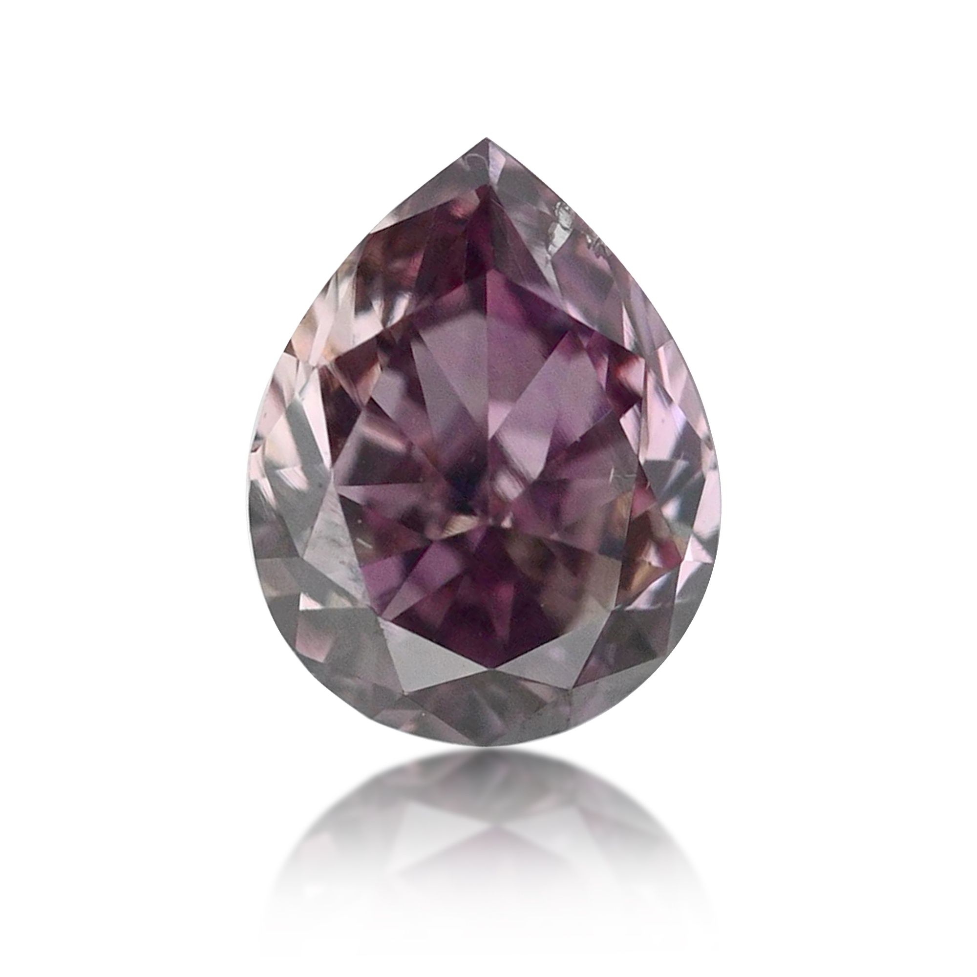 Diament 0.14 ct Fancy Dark Brown Purple/
