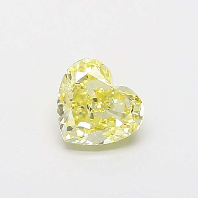1.01 CT Fancy Yellow HEART