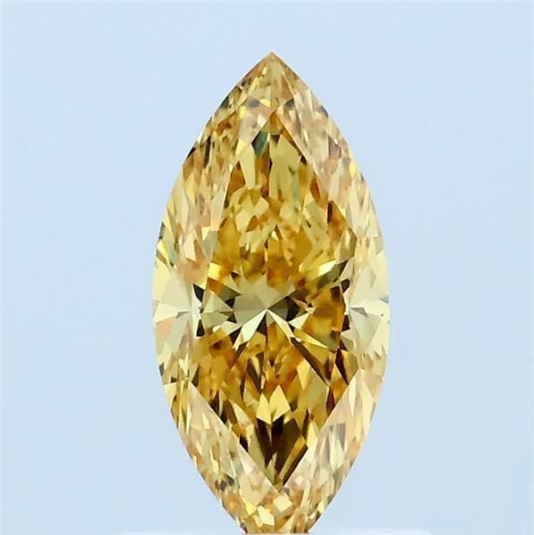 0.76 CT Fancy Vivid Yellow MARQUISE