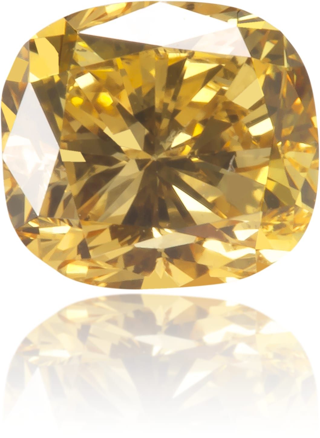 Diament 0.49 ct Fancy Deep Yellow/SI2