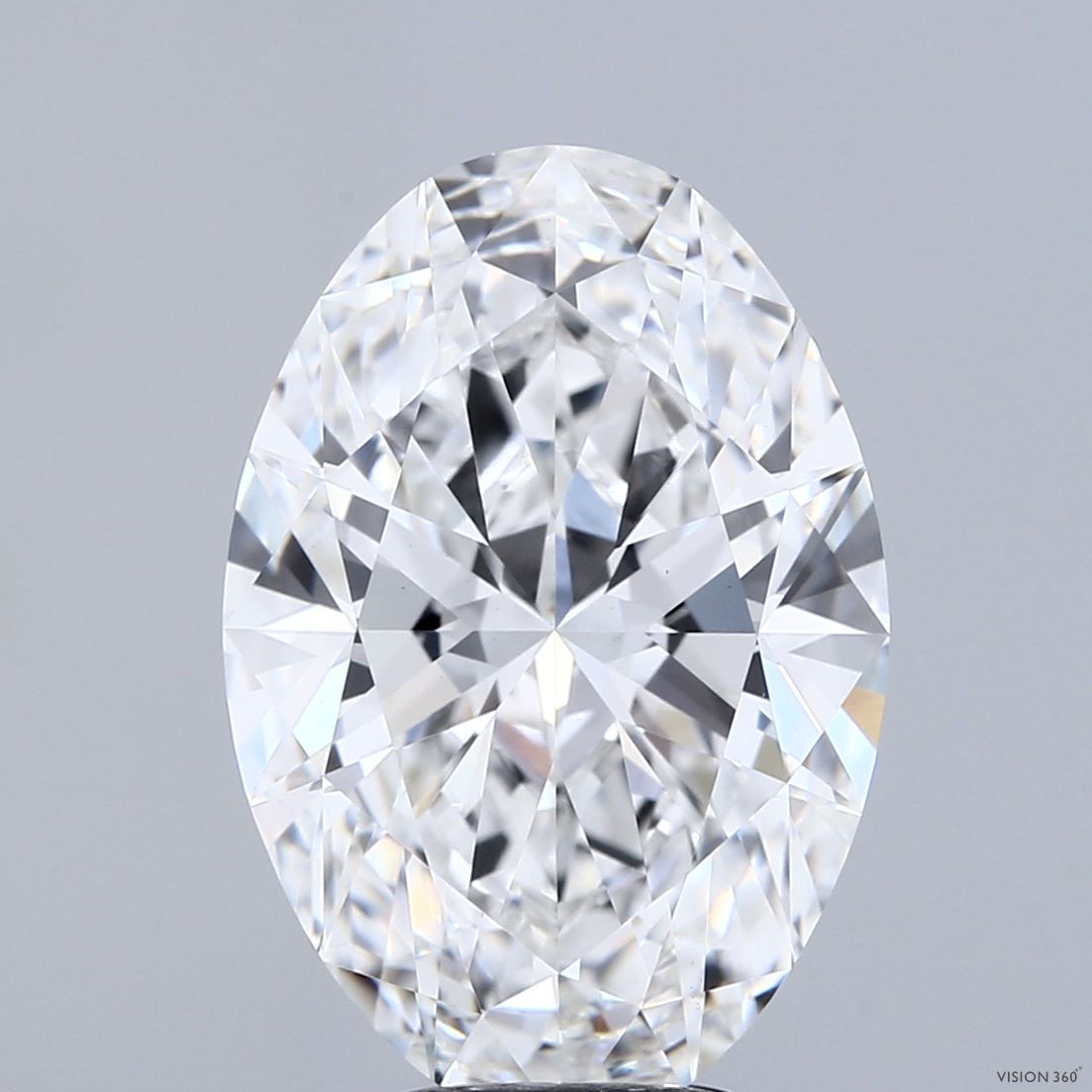 6.09 ct. oval Lab Grown Diamond front image