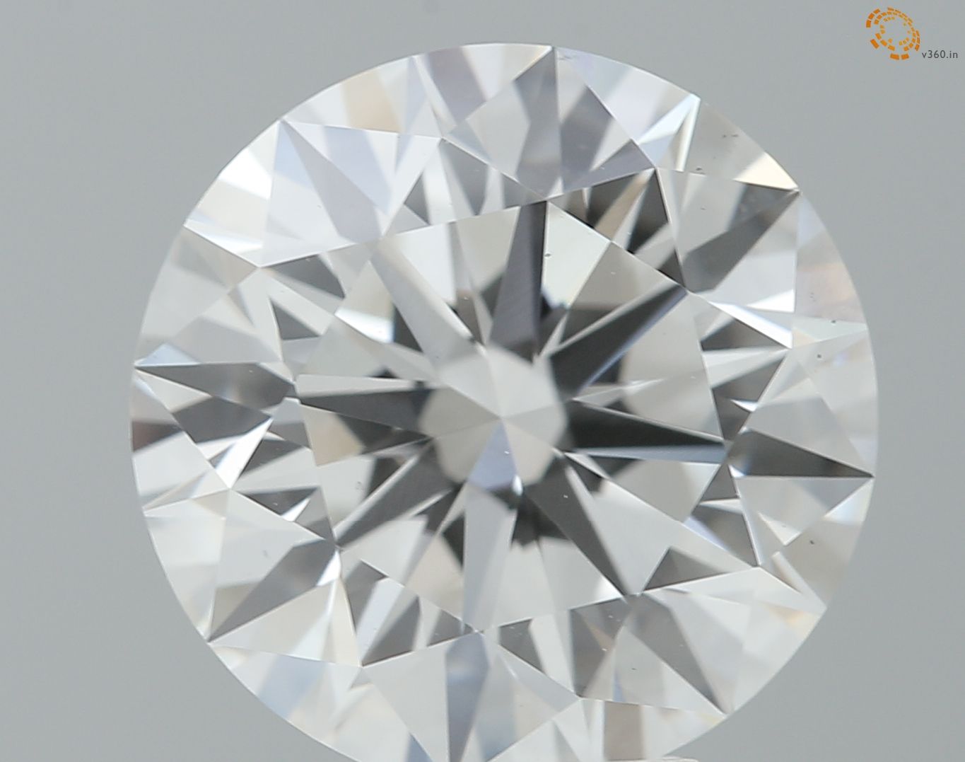 5.55 ct. round Lab Grown Diamond front image