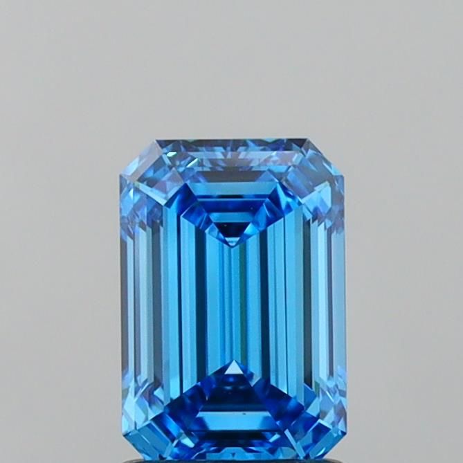 1.42 CT Fancy Vivid Blue EMERALD