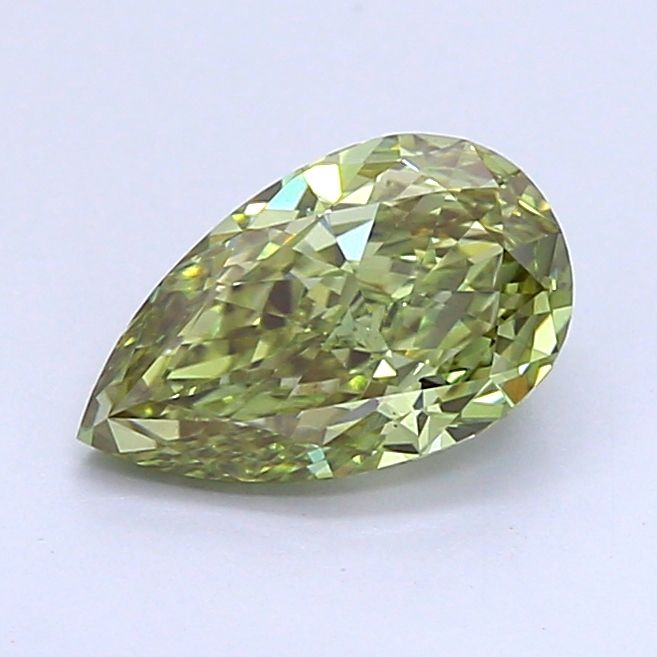 1.1 CT Fancy Vivid Green PEAR