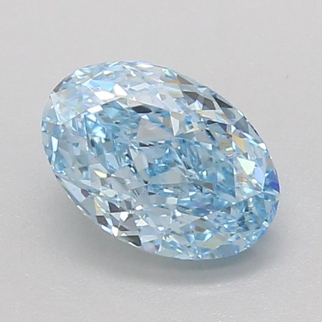 1.51 CT Fancy Vivid Blue OVAL