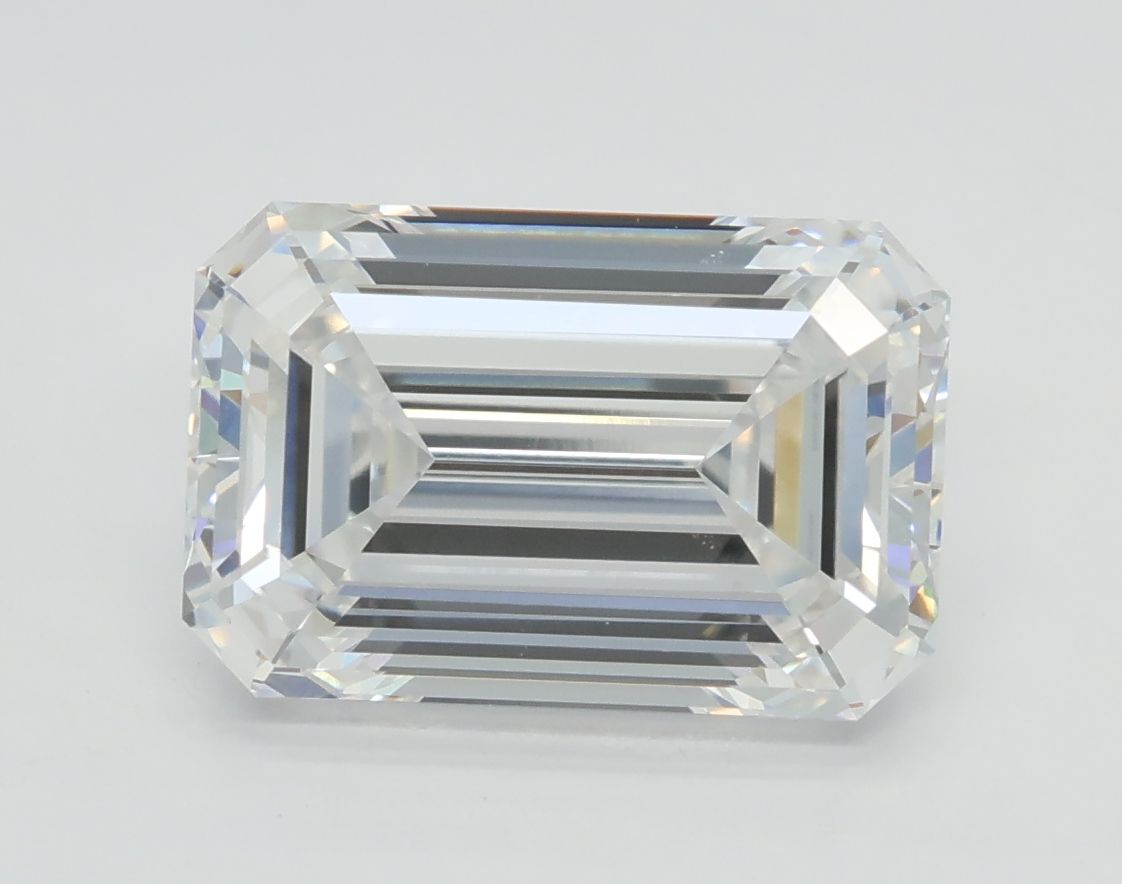 Diamant Émeraude 3.02 ct - Couleur D - Pureté VVS2