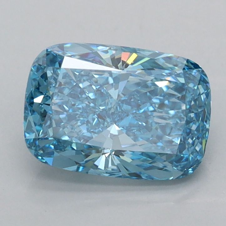1.5 CT Fancy Vivid Blue CUSHION MODIFIED