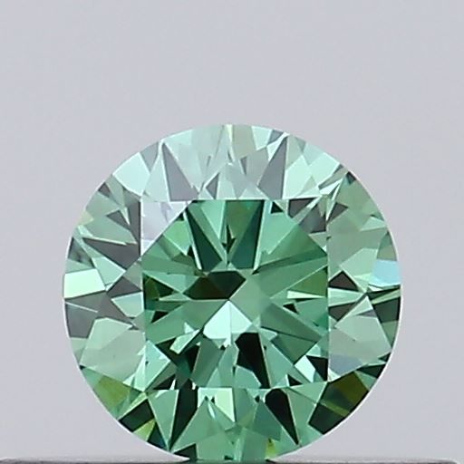 0.29 CT Fancy Vivid Green ROUND