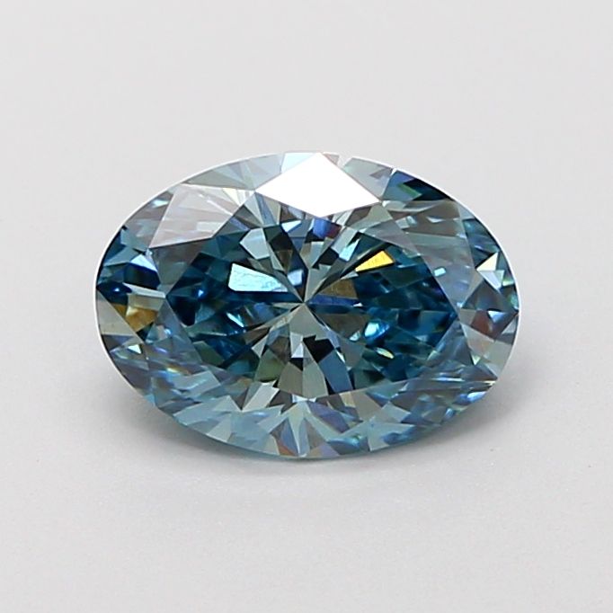 1.07 CT Fancy Vivid Blue OVAL