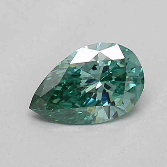 0.21 CT Fancy Vivid Green PEAR