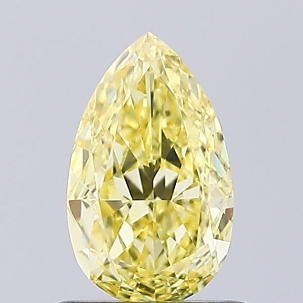 0.79 CT Fancy Intense Yellow PEAR