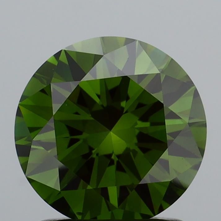 1.34 CT Fancy Vivid Green ROUND