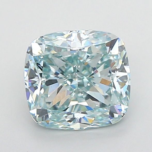 1.51 CT Fancy Intense Blue CUSHION MODIFIED